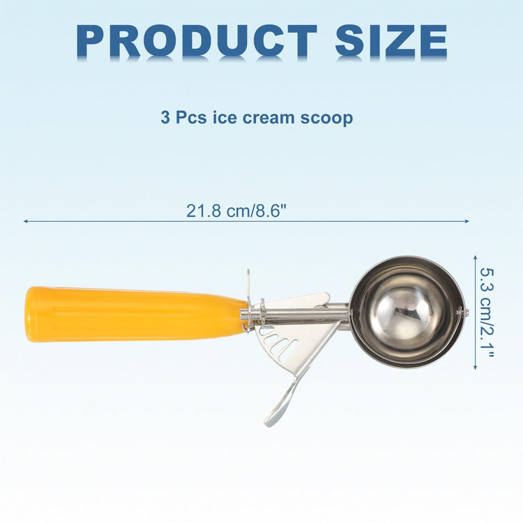 3 Pcs Cookie Scoops