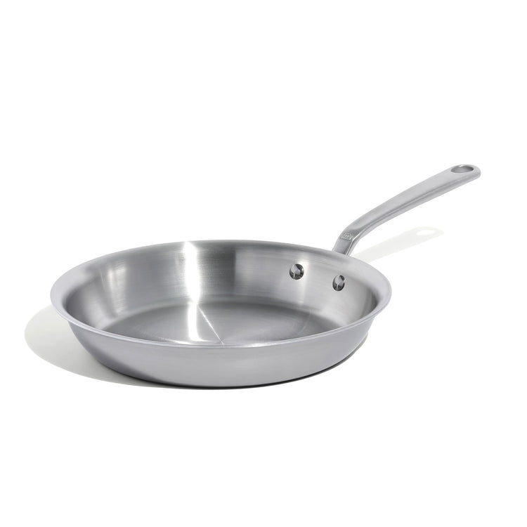 Cookware - 10-Inch Stainless Steel Frying Pan - 5 Ply Stainless Clad - Professional Cookware - Crafted in USA - Induction Compatible