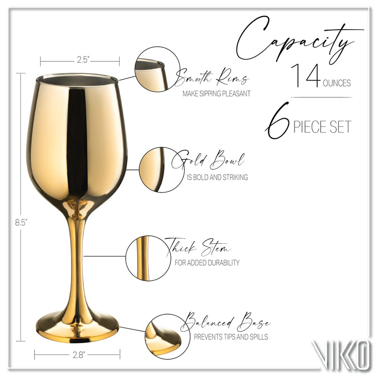 Décor Wine Glasses (6 Count)