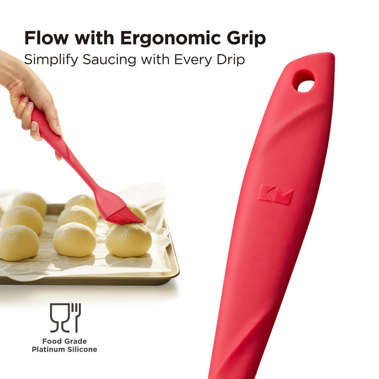 WaltzGrip Platinum Silicone Basting Pastry Brush (2 Count)