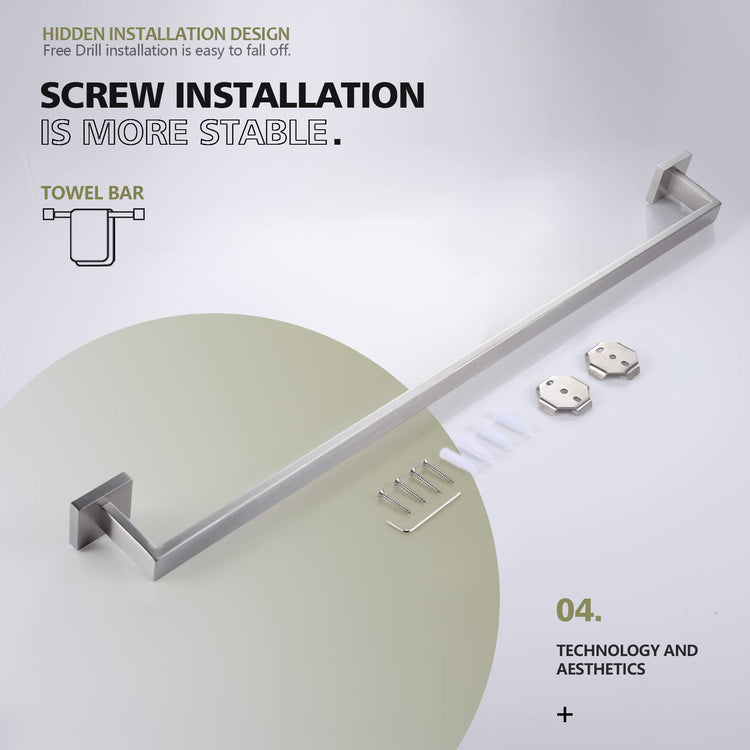 32 Inch Single Towel Bar