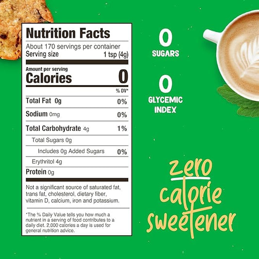 Pyure Organic Stevia Blend | Granulated Sugar Substitute with Zero Calories & Carbs | Keto, Diabetic & Vegan Friendly | Sugary Taste Alternative | USDA Organic, Non-GMO | Good For Baking | 1.5lb (24oz) - Nestoria