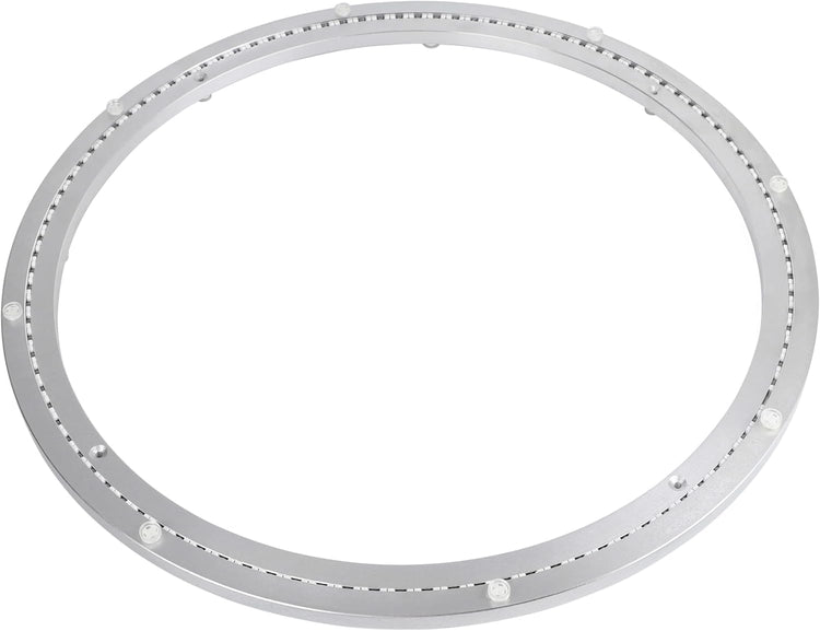 24 Inch Lazy Susan Aluminum Alloy Rotating Turntable Bearing, Non - Slip Mute Metal Bearing Swivel Plate Hardware for Dining and Workbench,880 Pounds Capacity
