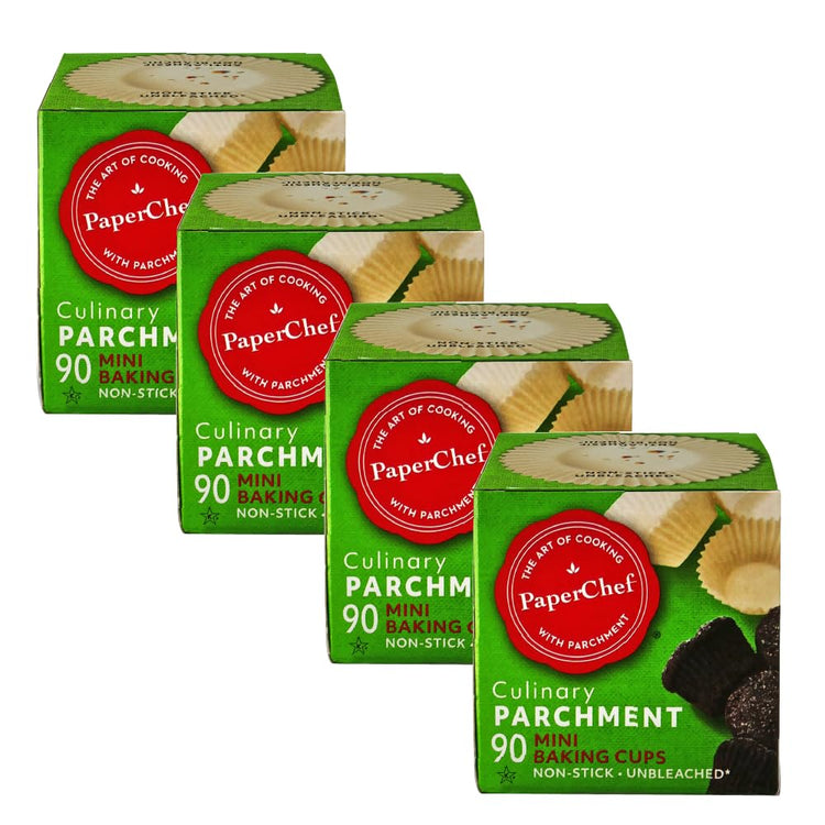 Mini Parchment Baking Cups Nonstick Release 90 Count 4 Pack