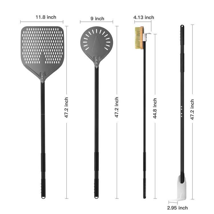 4 Piece Pizza Tool Set (4 Count)