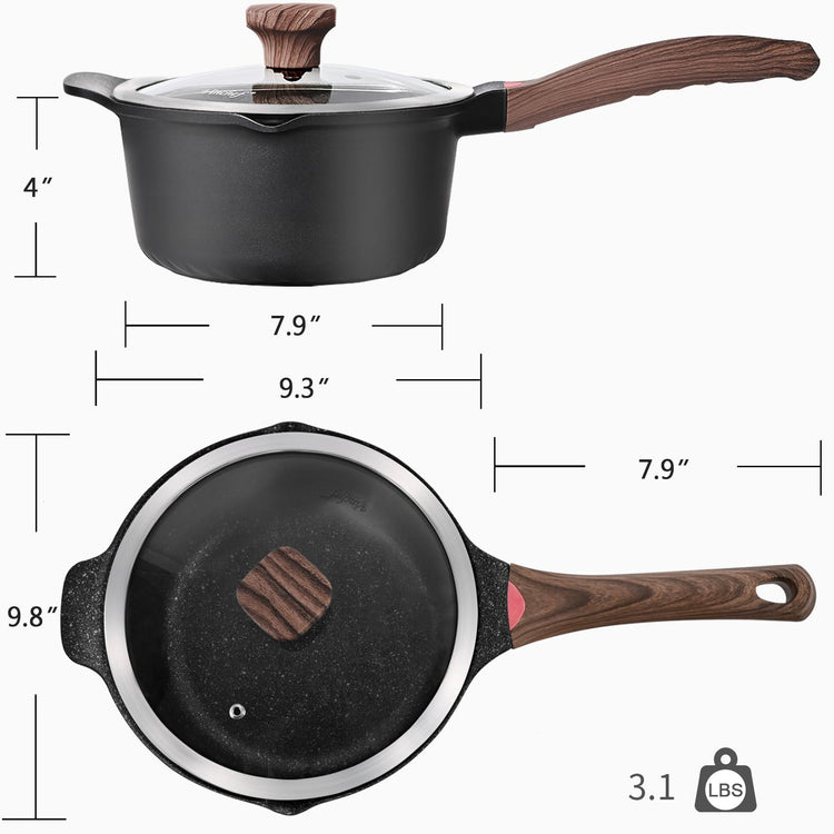 4QT Nonstick Stockpot with Lid