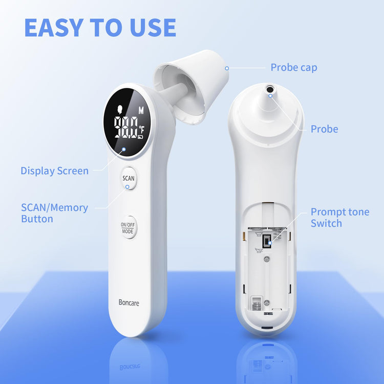 Ear and Forehead Thermometer for Adults and Kids
