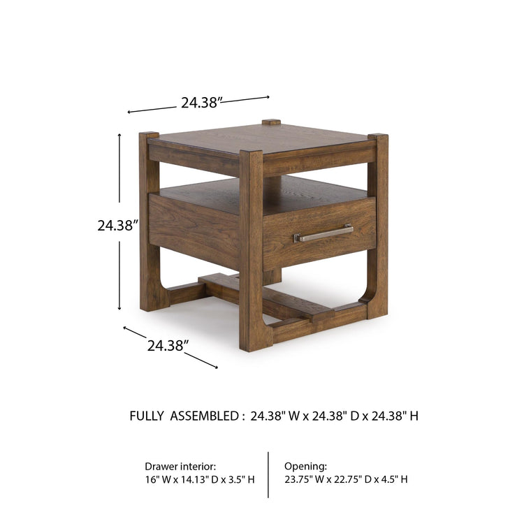 Cabalynn Casual End Table with 1 Drawer