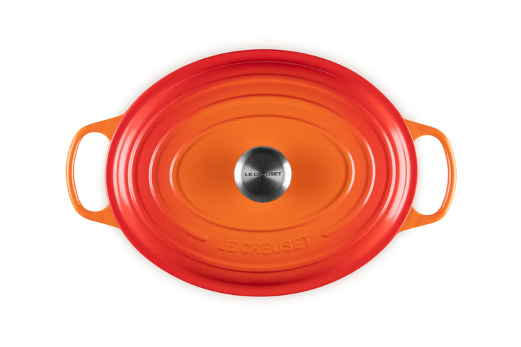 Enameled Cast Iron Oval Dutch Oven