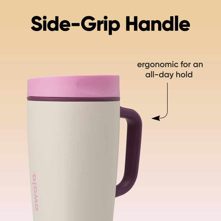 SmoothSip Slider Stainless Steel Insulated Travel Mug with Handle