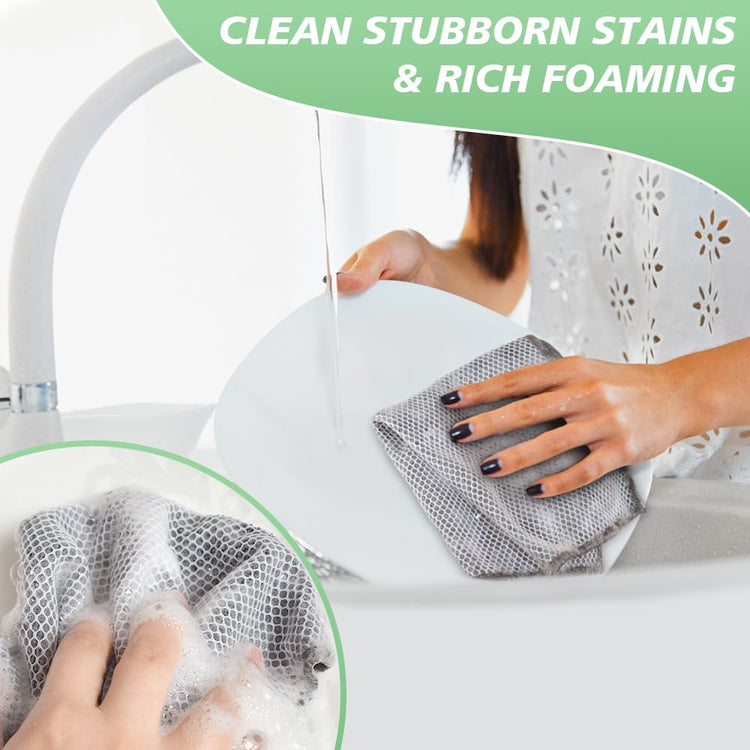 Dish Cloth for Washing Dishes Kitchen Washcloth Cleaning Cloth (5 Count)