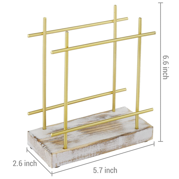 Shabby Whitewashed Wood Base Napkin Holders