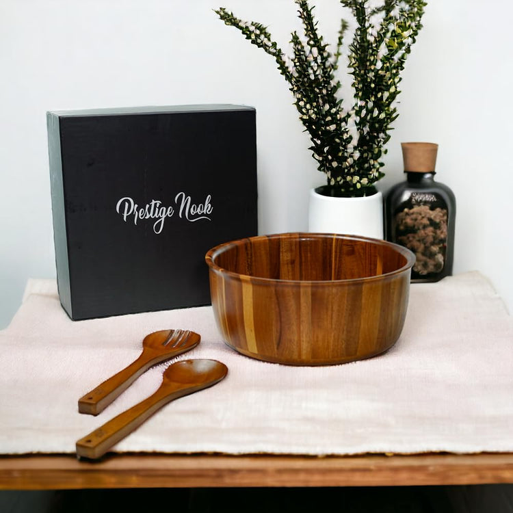 Extra Large Wooden Salad Bowl
