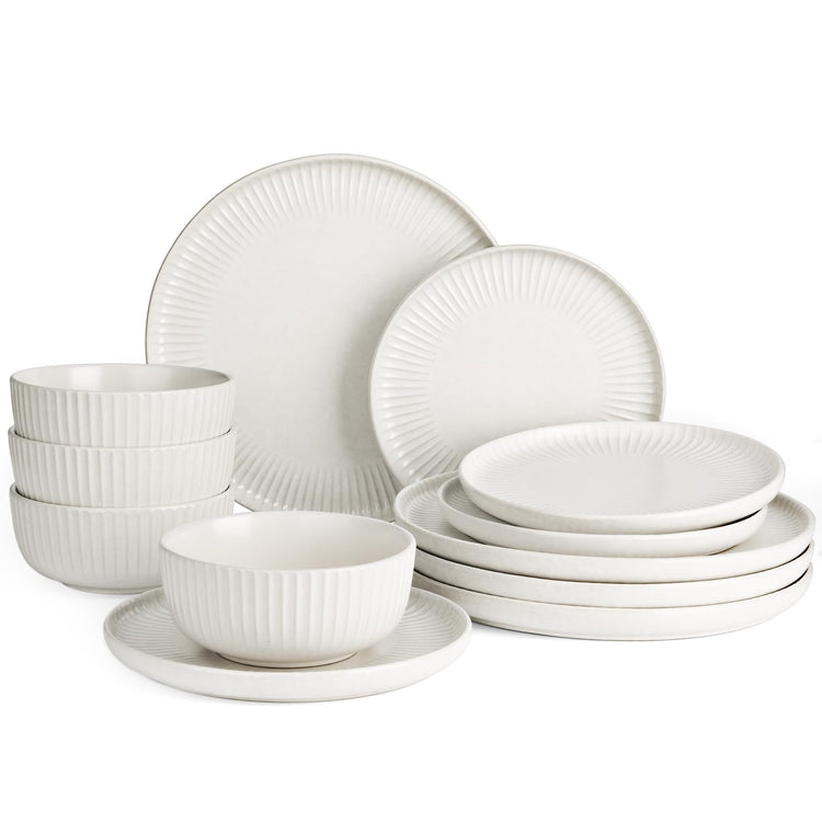 Stoneware Dinnerware Sets for 4 (12 Count)