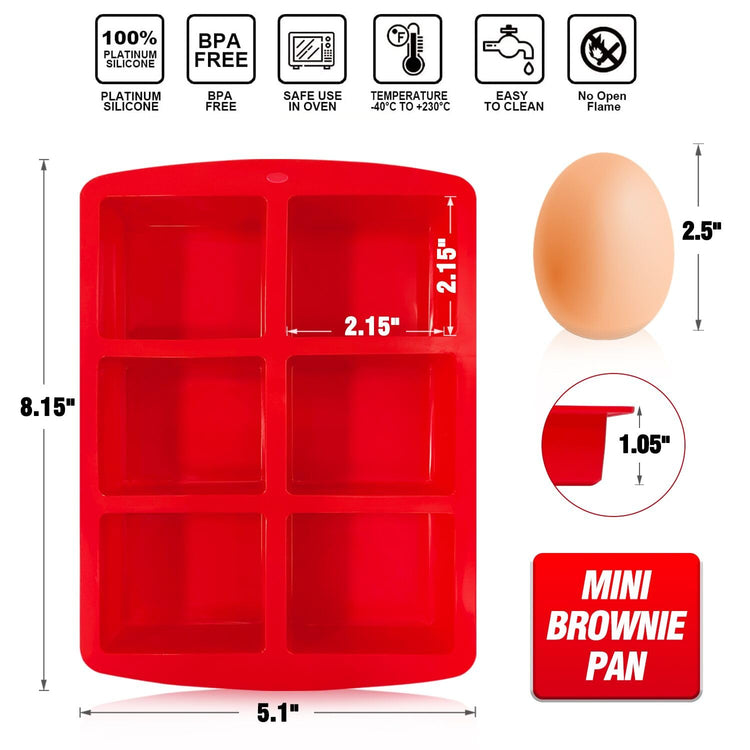 Mini Silicone Brownie Pan (20 Ounce)
