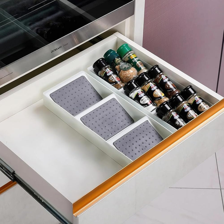 Small spice drawer organizer insert