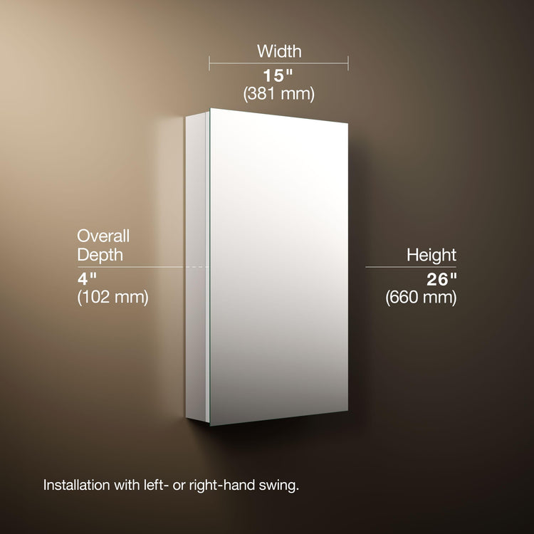 55061 NA Embark Slim Medicine Cabinet Mirror