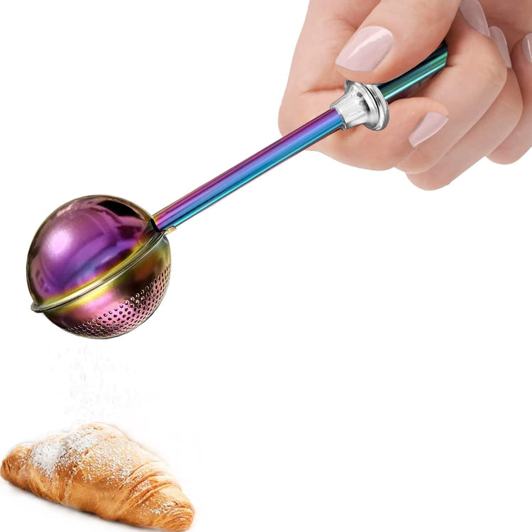 Powdered Sugar Shaker Duster Flour Dispenser Shaker with 18