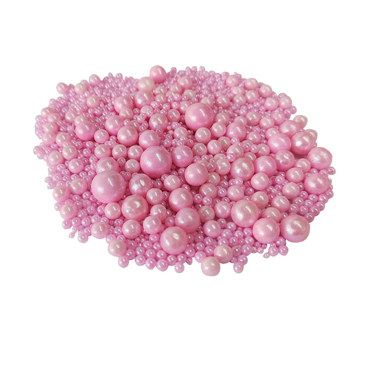 Edible Pink Sugar Pearls Candy Sprinkles 120G (4.23 Ounce)