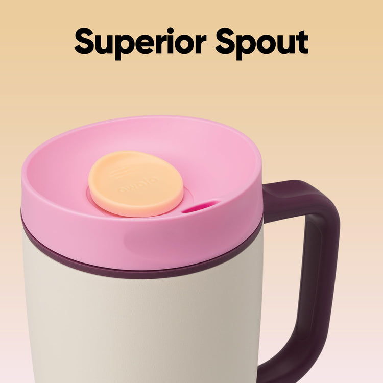 SmoothSip Slider Stainless Steel Insulated Travel Mug with Handle