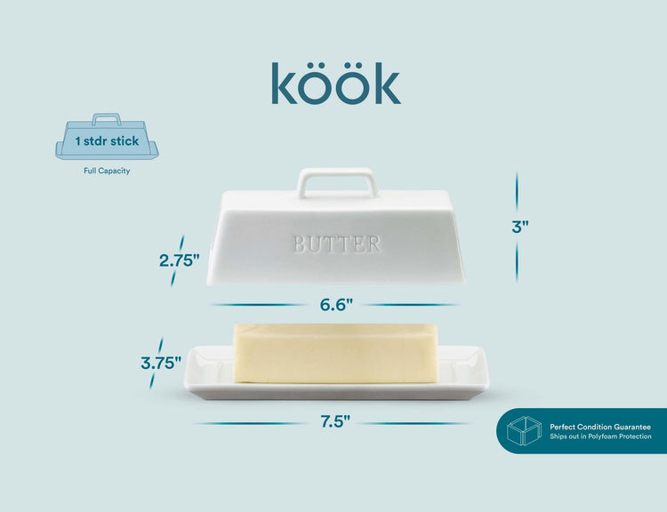 Ceramic Butter Dish with Lid
