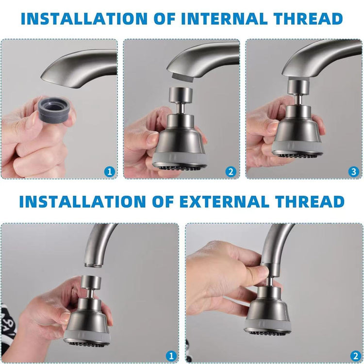 4 Spray Modes Faucet Aerator