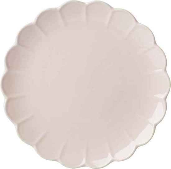 Lenox Dinnerware Set, French Perle Scallop Blush 12-Piece Set, Service For 4, Stoneware, Dishwasher Safe, Microwave Safe, Plates and Bowls sets, Dish Set, Plate Set, Home And Kitchen (Pink, 12 Piece)