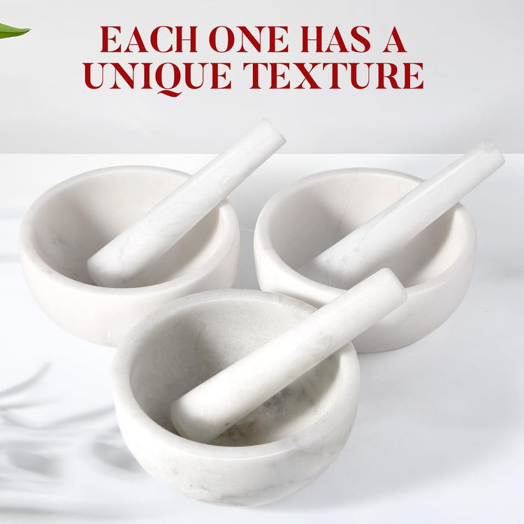 Marble Mortar and Pestle Set