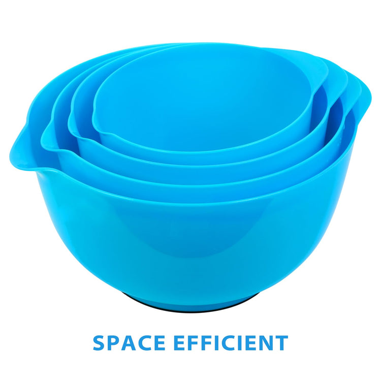 Plastic Mixing Bowls with Pour Spout