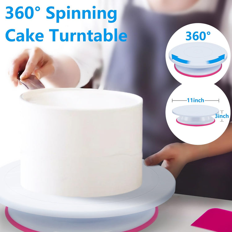 200PCs Cake Decorating Supplies Kit for Beginners