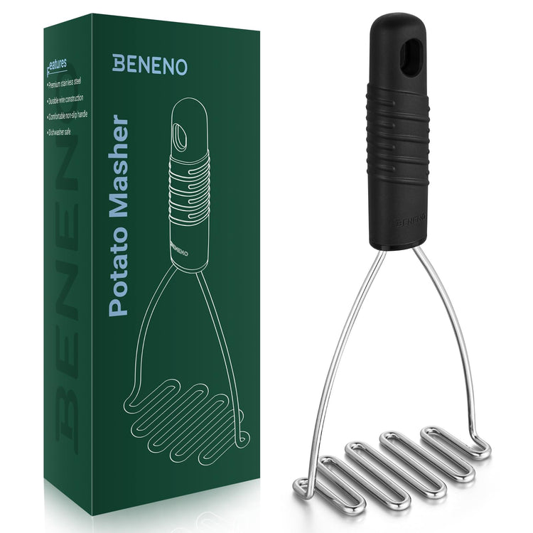 Ergonomic Soft Grip Stainless Steel Potato Masher