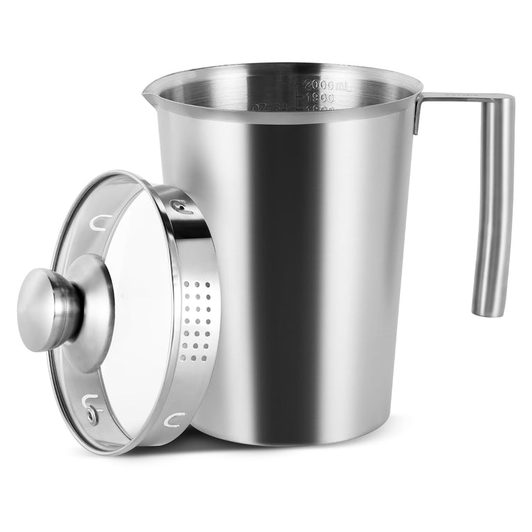 2000ml Stainless Steel Measuring Cup 64 oz with Handle