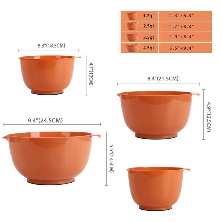 4.5qt Mixing Bowls Set of 4