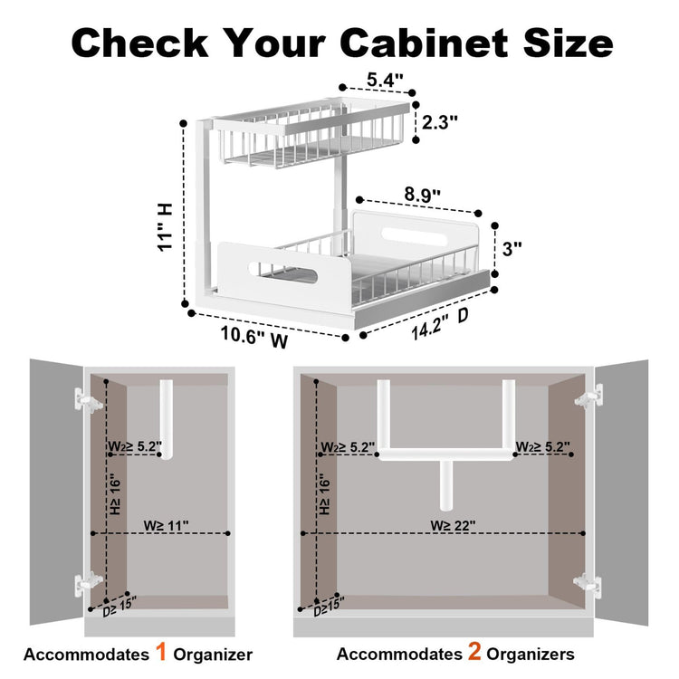 Under Sink Organizer (2 Count)