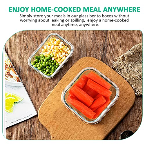 24 Pieces Glass Food Storage Containers Set (Gray / 12 Pack)