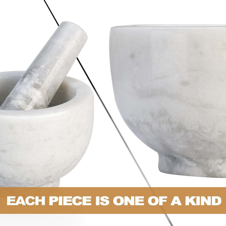 Marble Mortar and Pestle Set