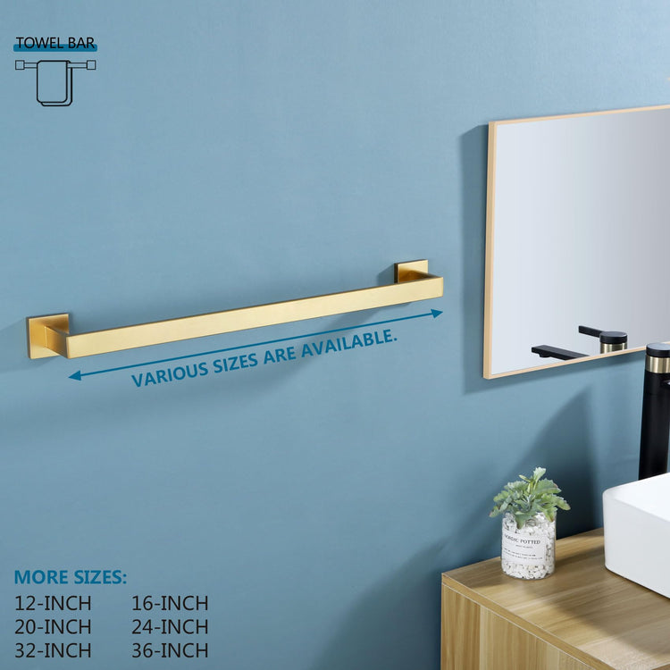 24 Inch Single Towel Bar