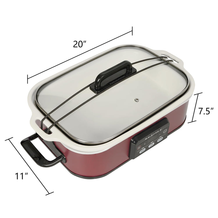 Magnifique 4 Quart Casserole Digital Slow Cooker