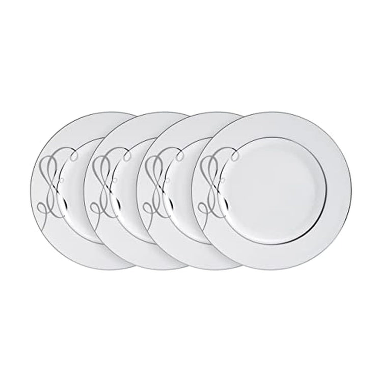 Love Story Platinum Banded Dinner Plates