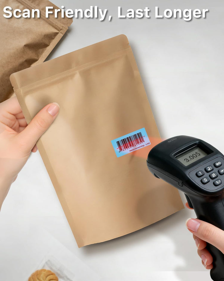 iEager 2x1 Inch Thermal Labels, Blue Rectangle Thermal Printer Stickers, Durable Shipping Label Printer Sticker for Barcode, Name, Address, 1000 Labels/Roll