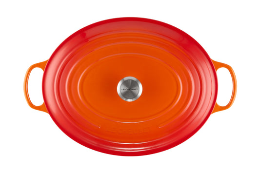 Enameled Cast Iron Oval Dutch Oven