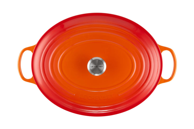 Enameled Cast Iron Oval Dutch Oven