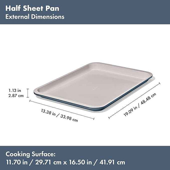 OXO Good Grips Non-Stick Pro Ceramic Coated Metal Bakeware Half Sheet Pan – Storm Blue