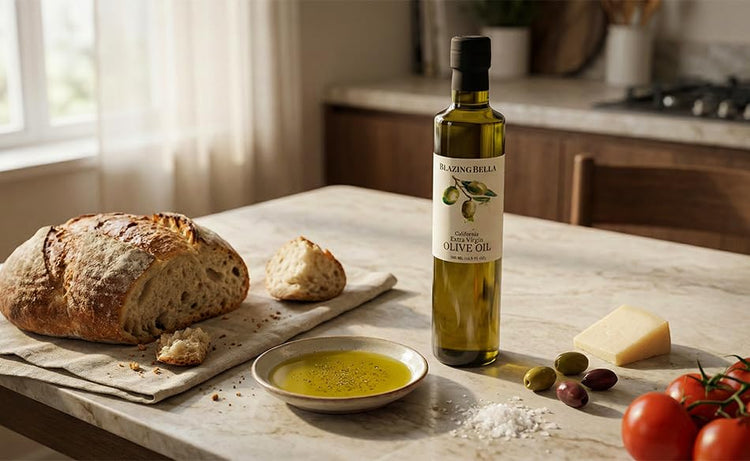 Organic Cold Pressed Extra Virgin Olive Oil from California (16.9 Fl Oz)