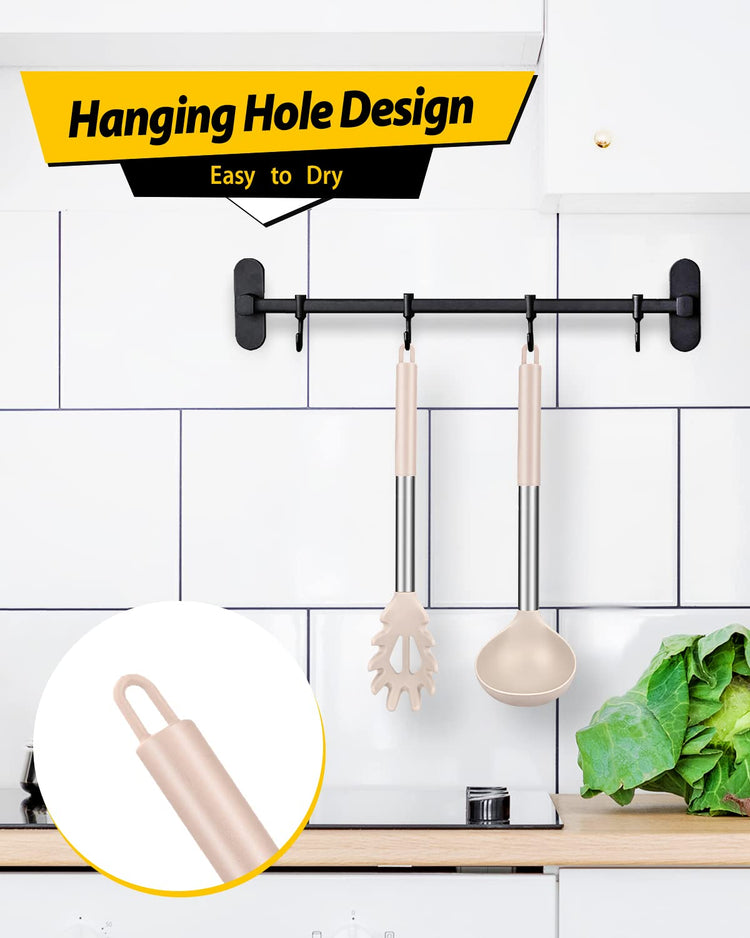 Silicone Pasta Fork and Ladle Spoon Set (2 Count)
