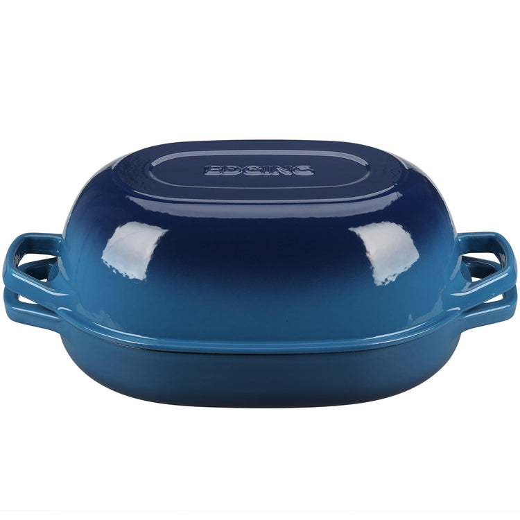 Enameled Cast Iron Oval Dutch Oven Pot with Lid