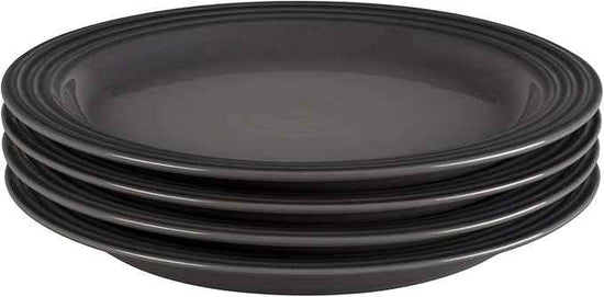 Le Creuset Stoneware Set of 4 Dinner Plates, 10.5" each, Oyster