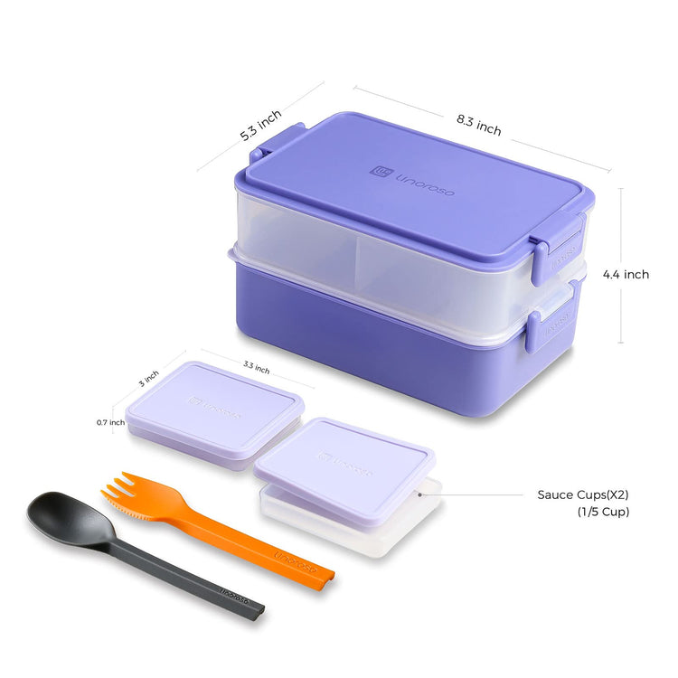 Stackable 2 Tier Adult Bento Box