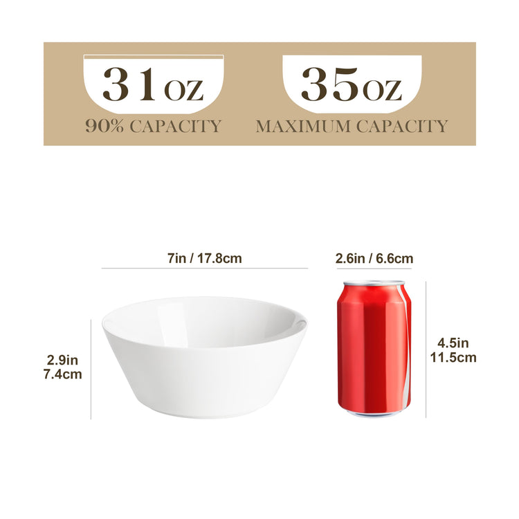 35 OZ Soup Bowls Set of 4 (4 Count)