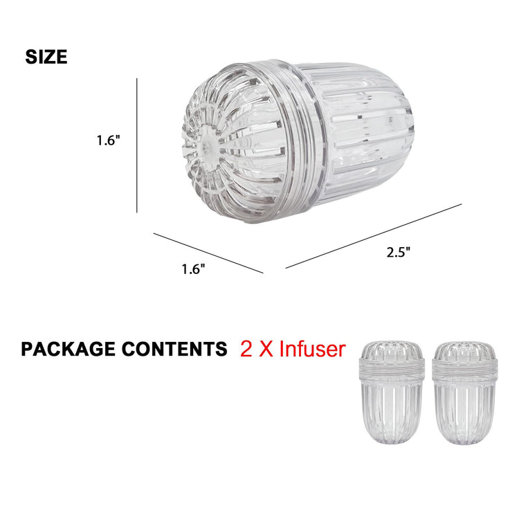 2PCS Small size Fruit Infuser for Wide Mouth Bottles. (2 Count)